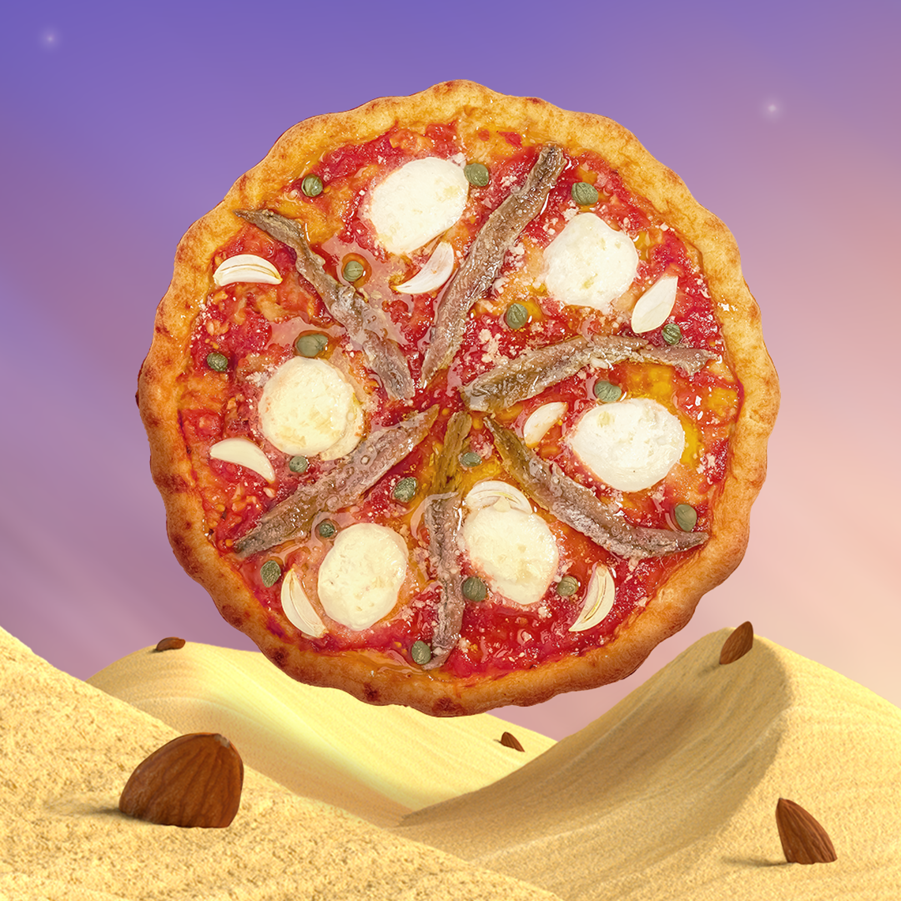 Anchovy, Caper, Garlic Pizza – Cappello's