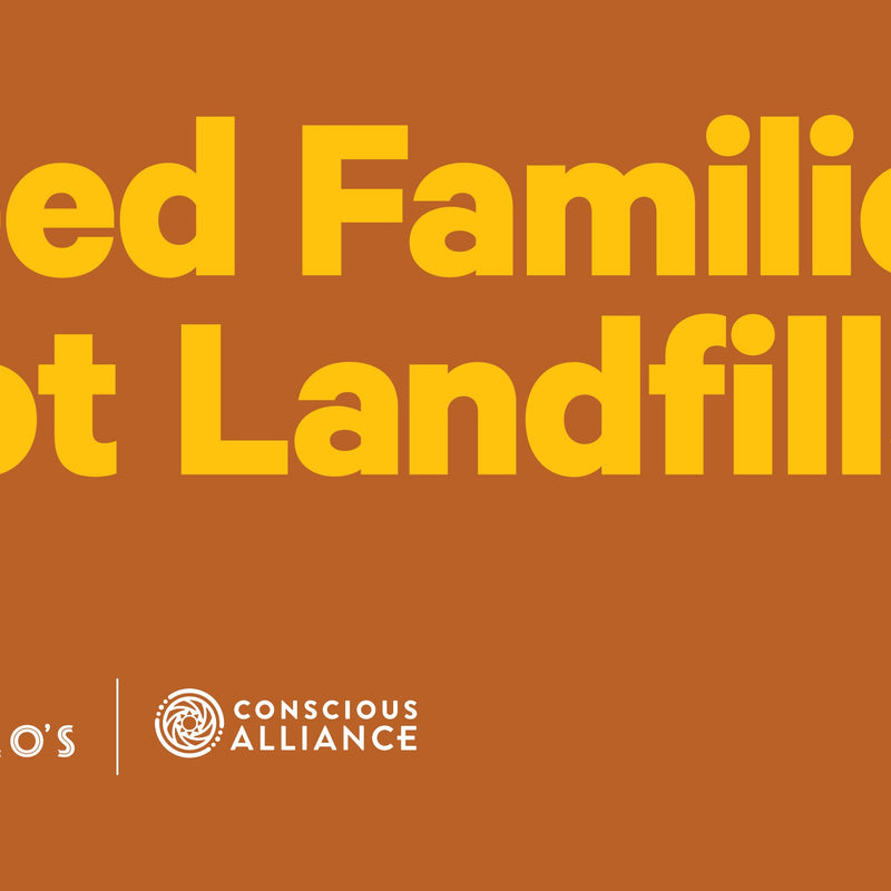 Consciously addressing food waste.