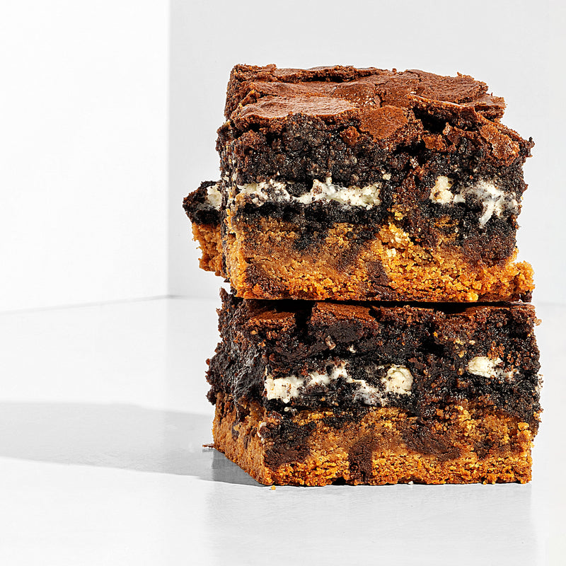 Chocolate Chip Cookie Dough n' Oreo Brownies