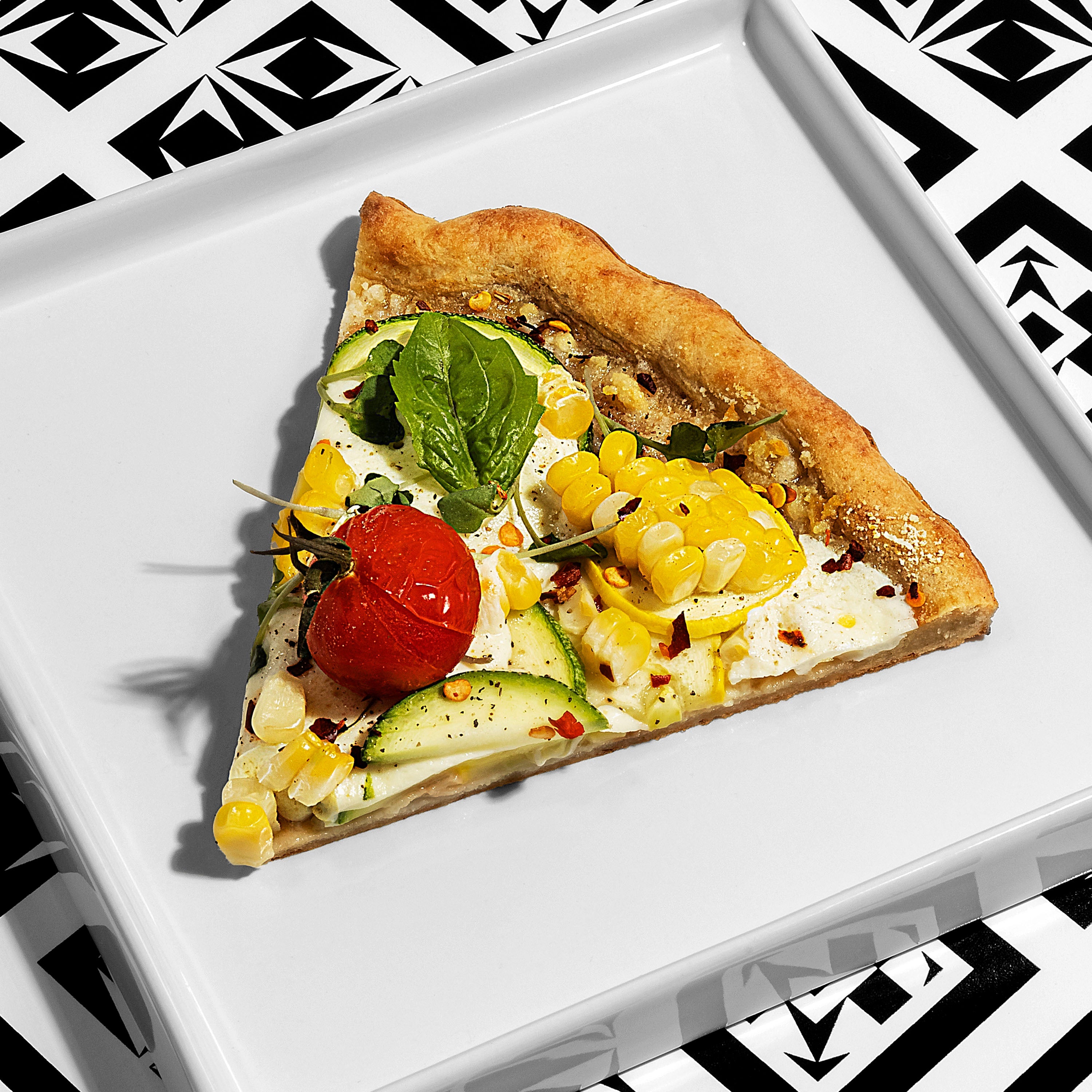 Roasted Corn, Zucchini, & Tomato Pizza – Cappello's