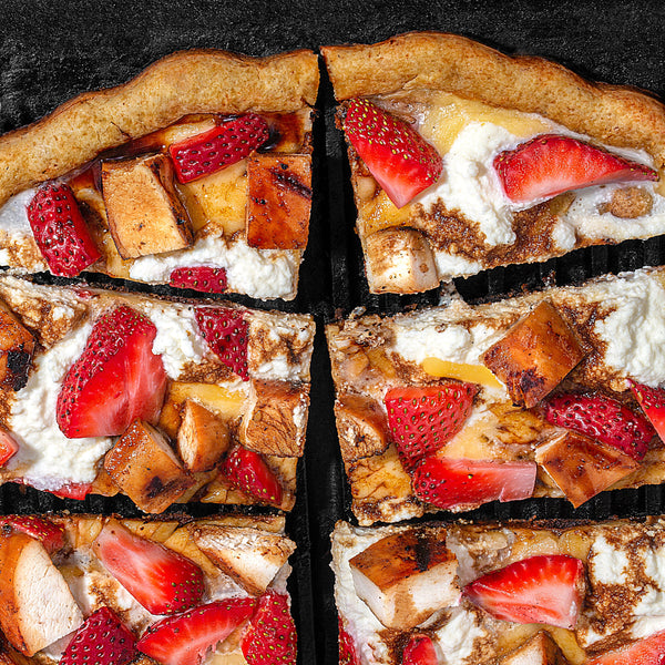Grilled Strawberry Chicken Ricotta Pizza