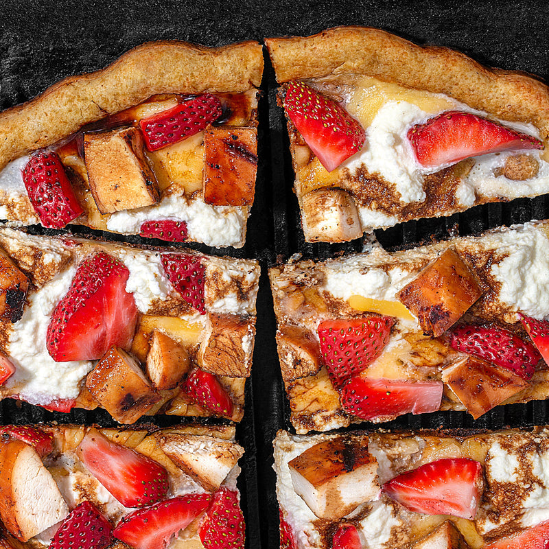 Grilled Strawberry Chicken Ricotta Pizza