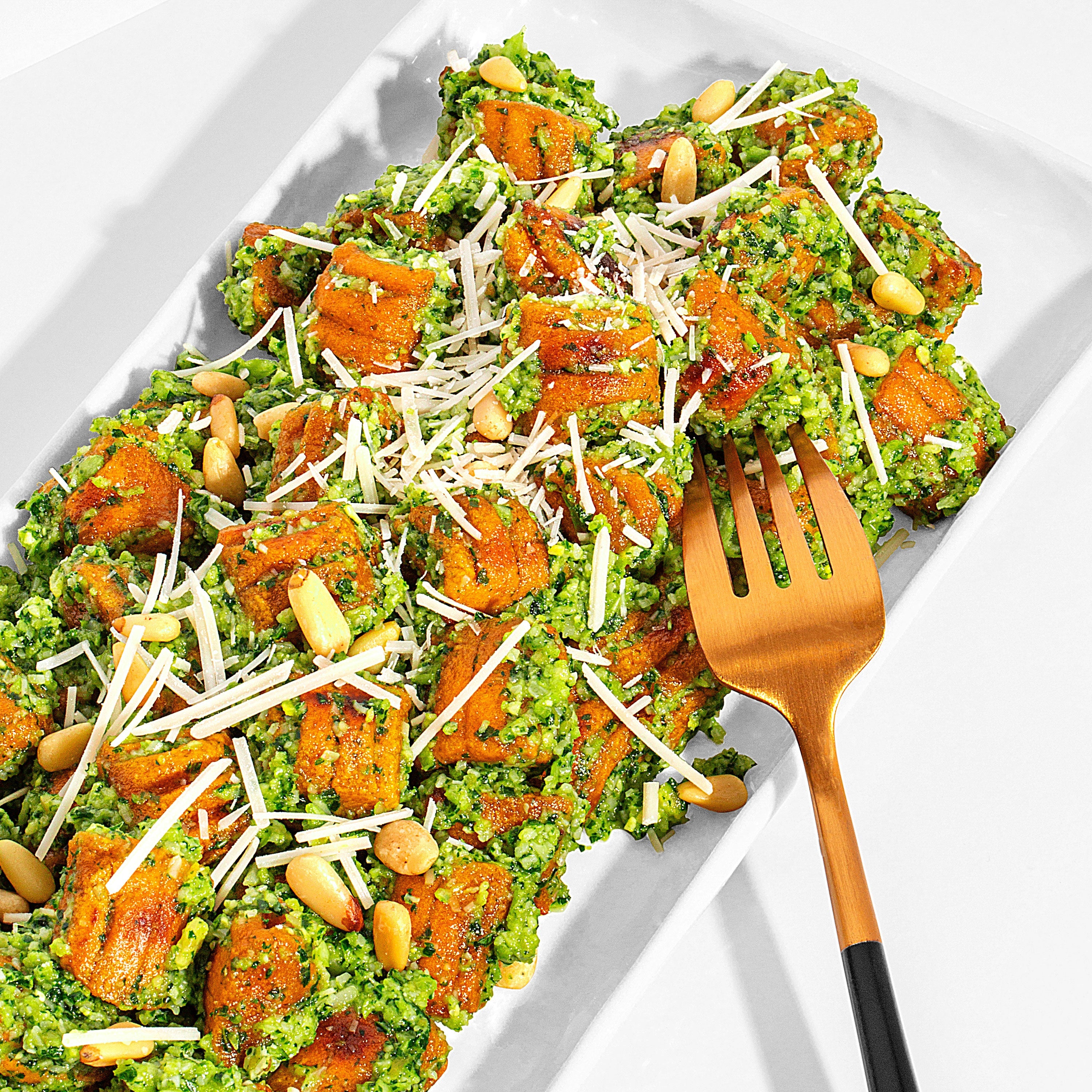 Winter Greens Pesto Sweet Potato Gnocchi – Cappello's