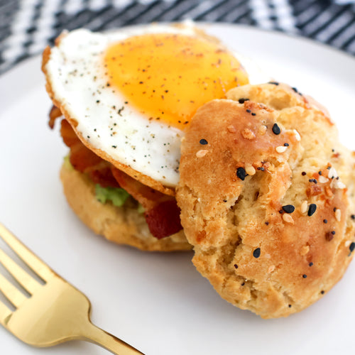 Bacon, Egg and Avacado Biscuit Sandwich