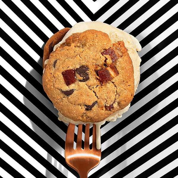 Candied Bacon Chocolate Chip Cookie Peanut Butter Ice Cream Sandwiches