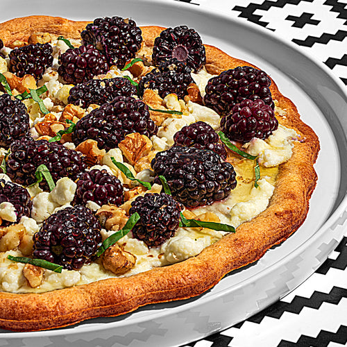 Grilled Blackberry and Goat Cheese Pizza