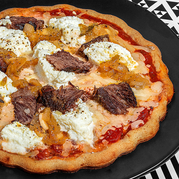 Grilled Short Rib and Ricotta Pizza
