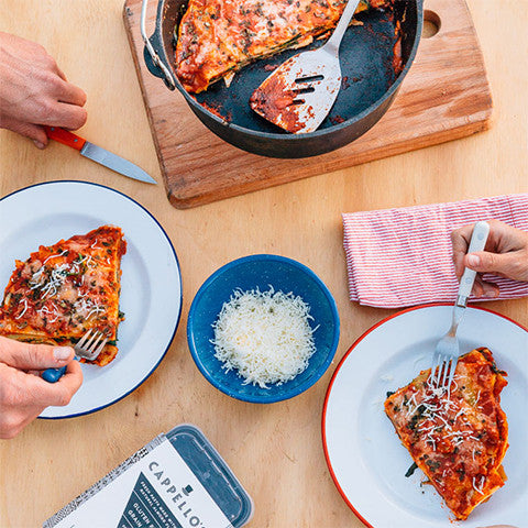 Dutch Oven Campfire Lasagna