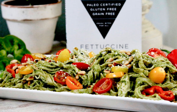 St. Patty's Day Fettuccine with Cilantro Pesto