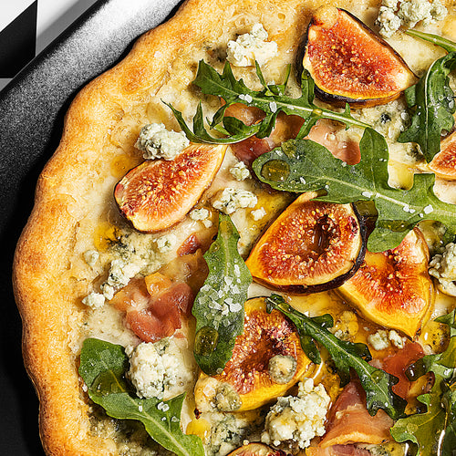 Fig, Pancetta, and Gorgonzola Pizza