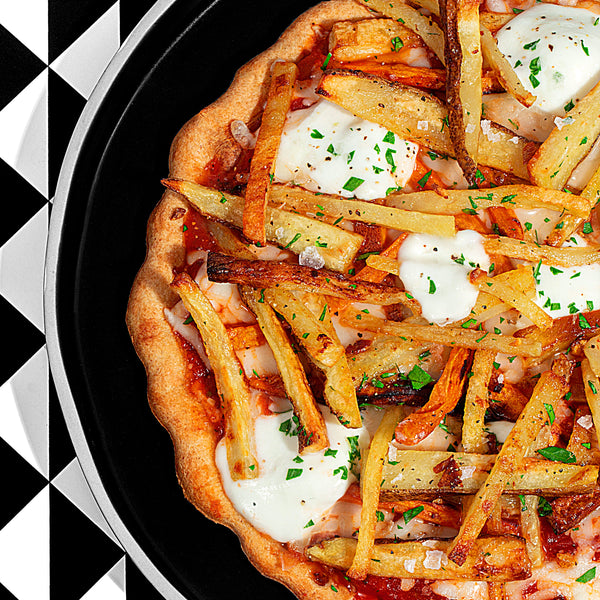 Grilled French Fry Pizza