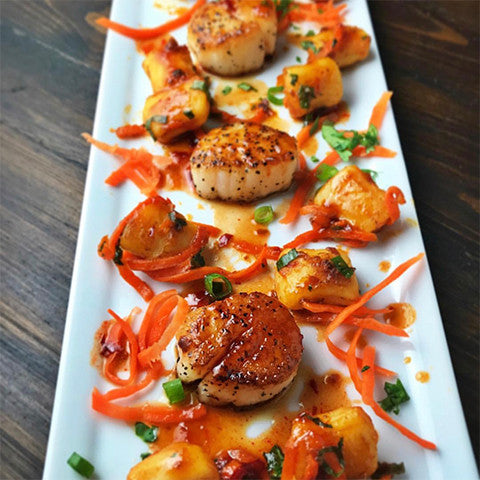 Pad Thai Gnocchi with Seared Scallops