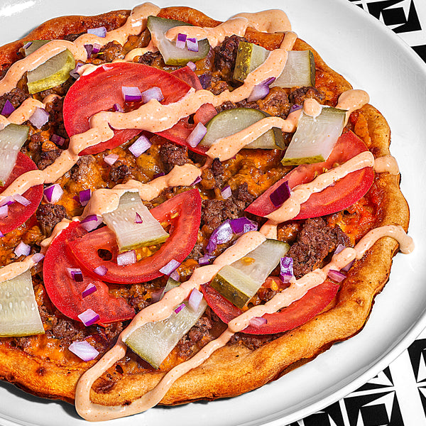 Grilled Cheeseburger Pizza