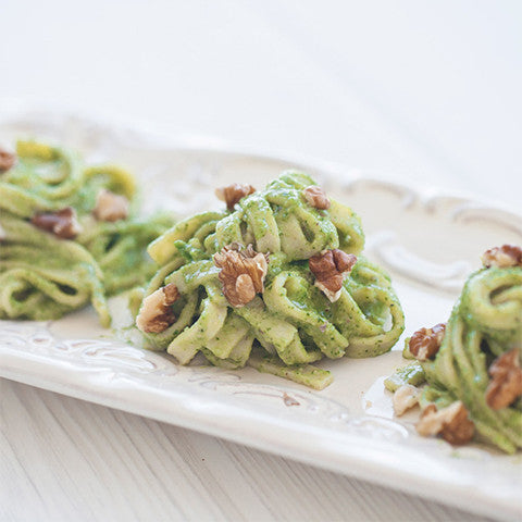 Nutty Pesto Fettuccine