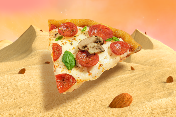 Pepperoni, Mushroom & Basil Pizza