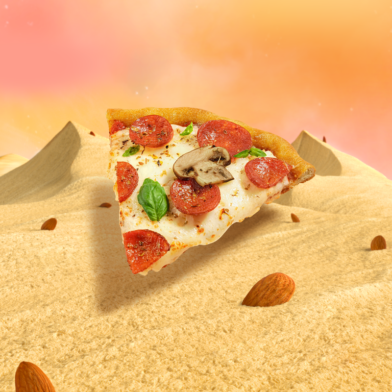 Pepperoni, Mushroom & Basil Pizza