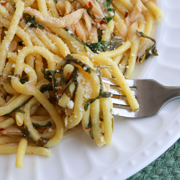 Brown Butter, Lemon, and Arugula Spaghetti