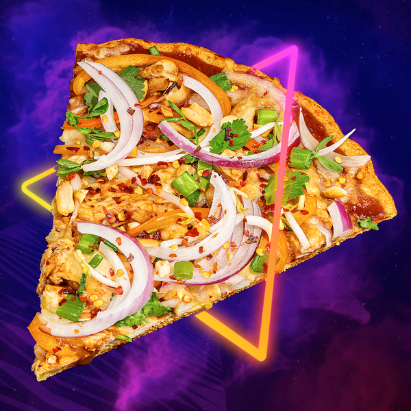 Keto Thai Chicken Pizza