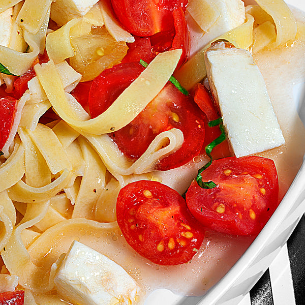 Fettuccine Tomato Basil Pasta Salad