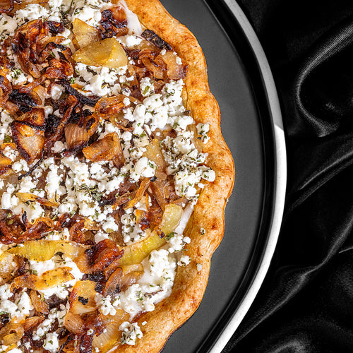 Caramelized Onion and Herbed Goat Cheese Pizza