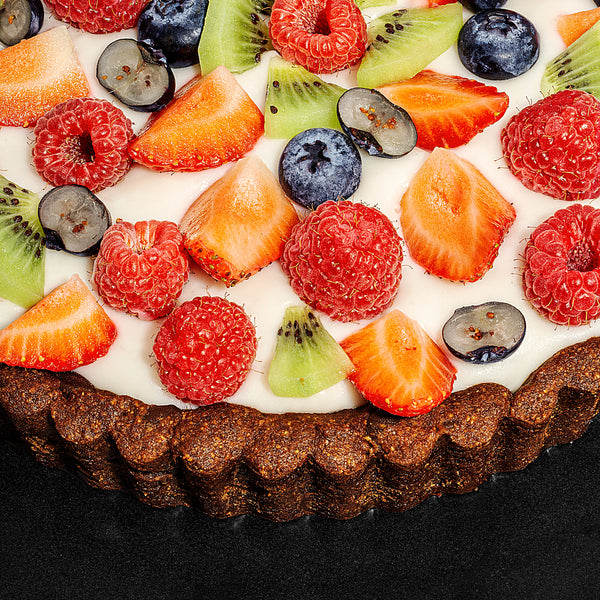 Cookie Dough Tart with Vegan Coconut Pastry Cream