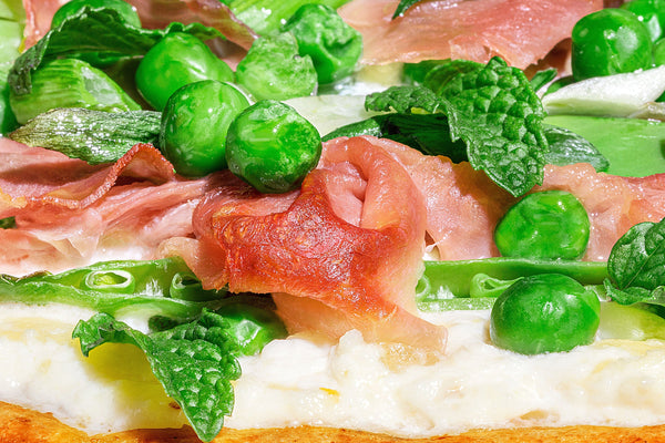 Creamy Spring Pea Pizza