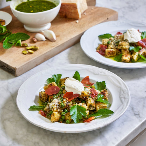 Gnocchi With Mint Pesto