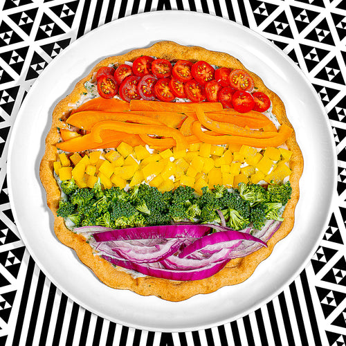 Rainbow Pride Pizza (Grilled)