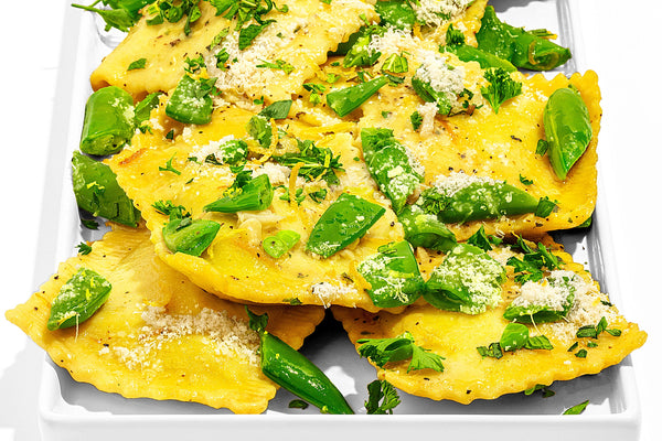 Spring Pea Browned Butter Ravioli
