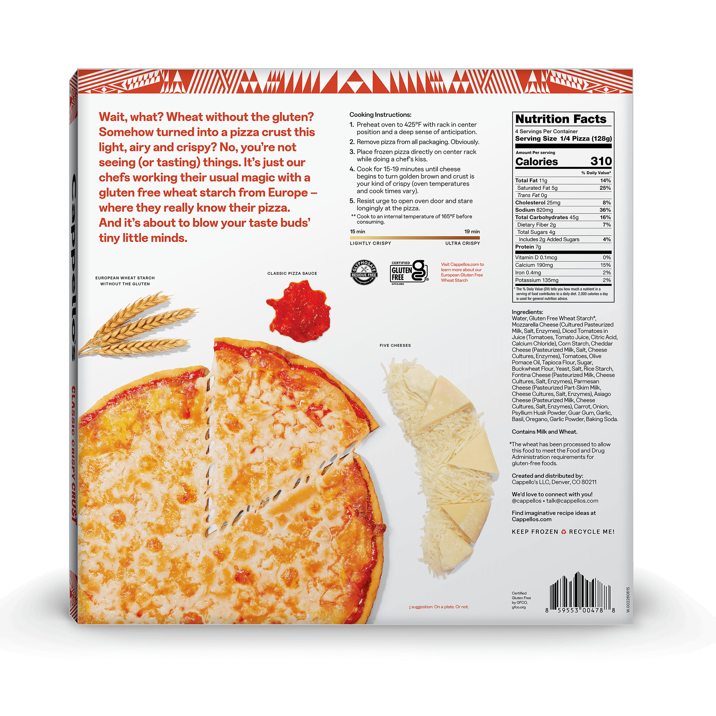 Five Cheese Pizza – Cappello's